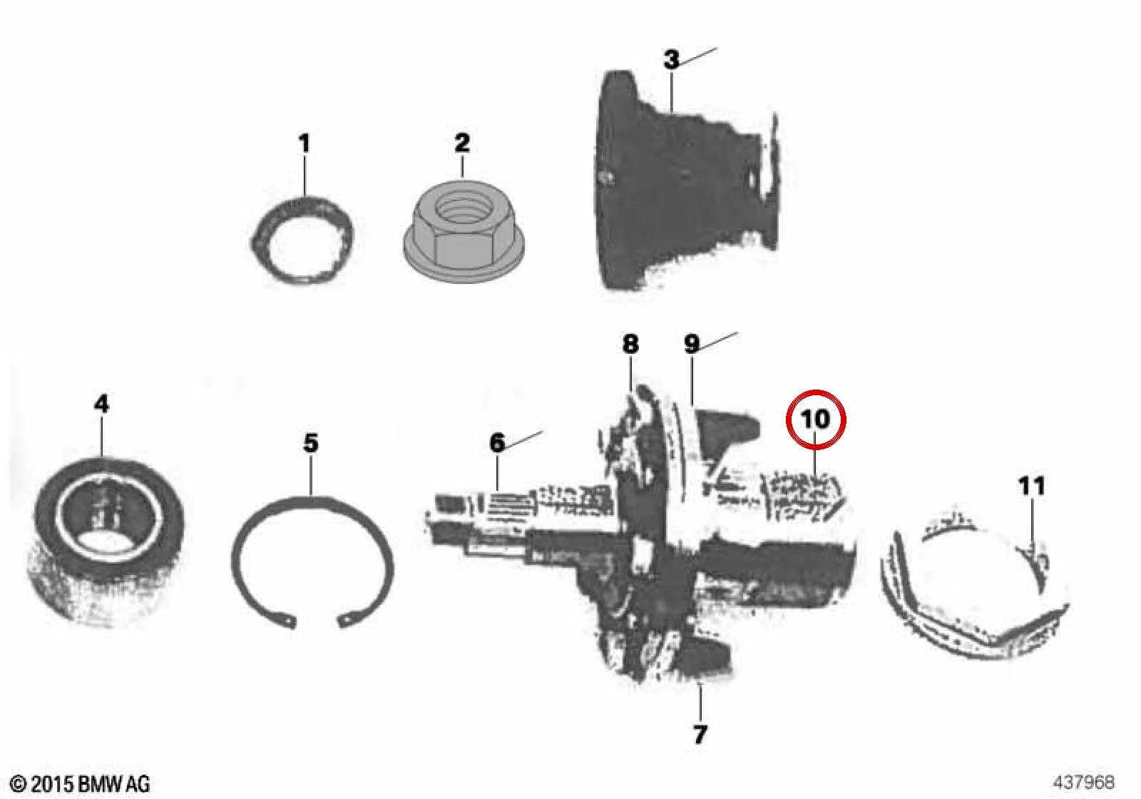 BMW 3 Serisi E36 Ön Aks Süspansiyon Kolu 31212220799