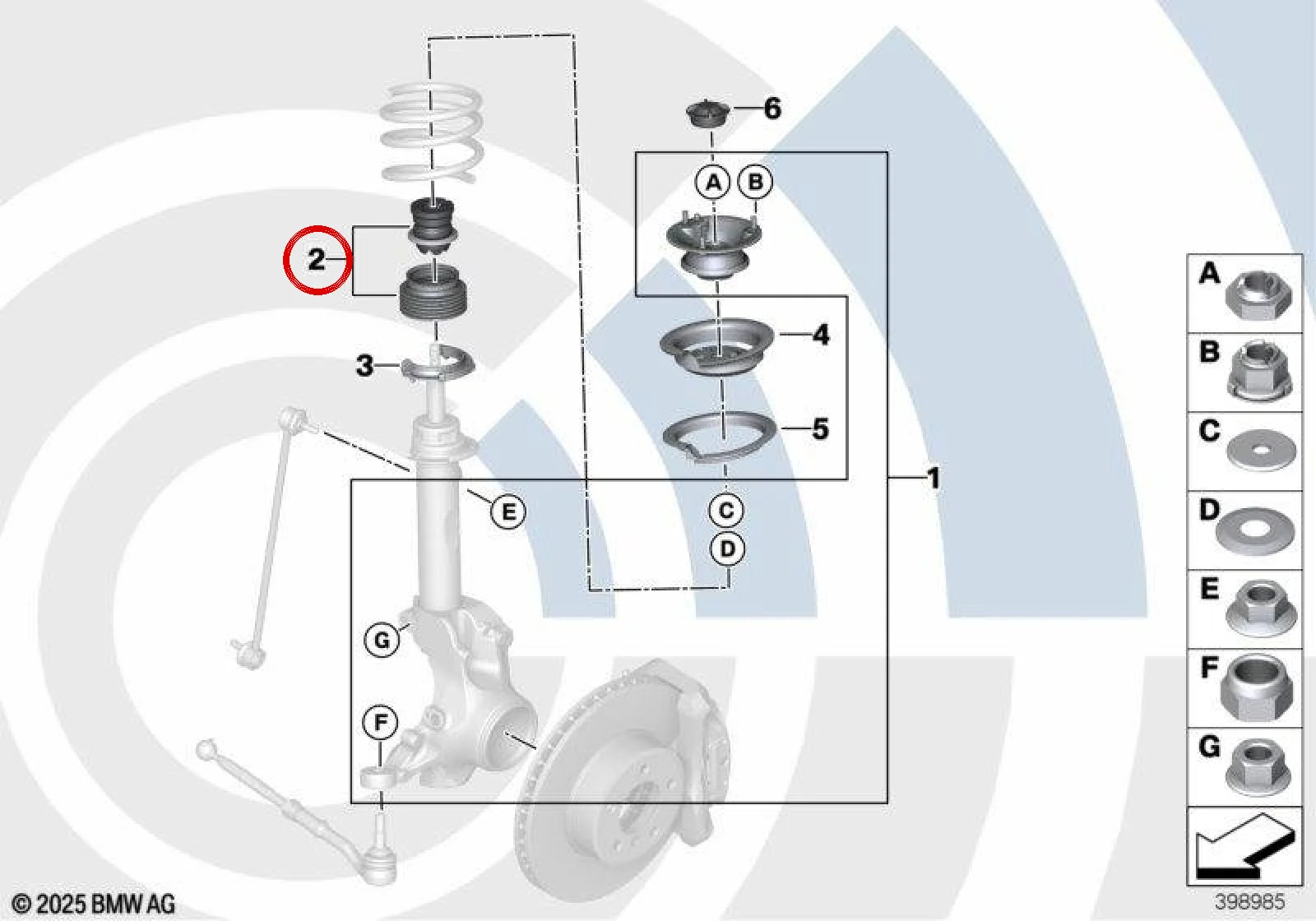 BMW R55 R56 R57 R58… Ön Amortisör Körük Tampon Takımı 31302361248