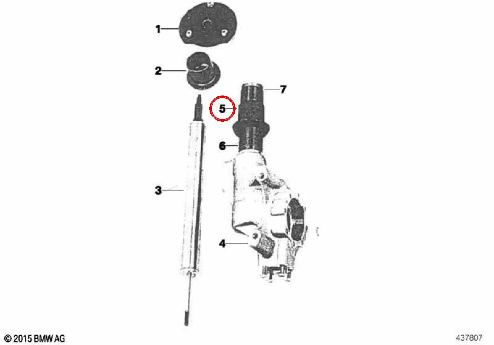 BMW 3 Serisi E36 E46 Üst Yay Tablası 31332222879