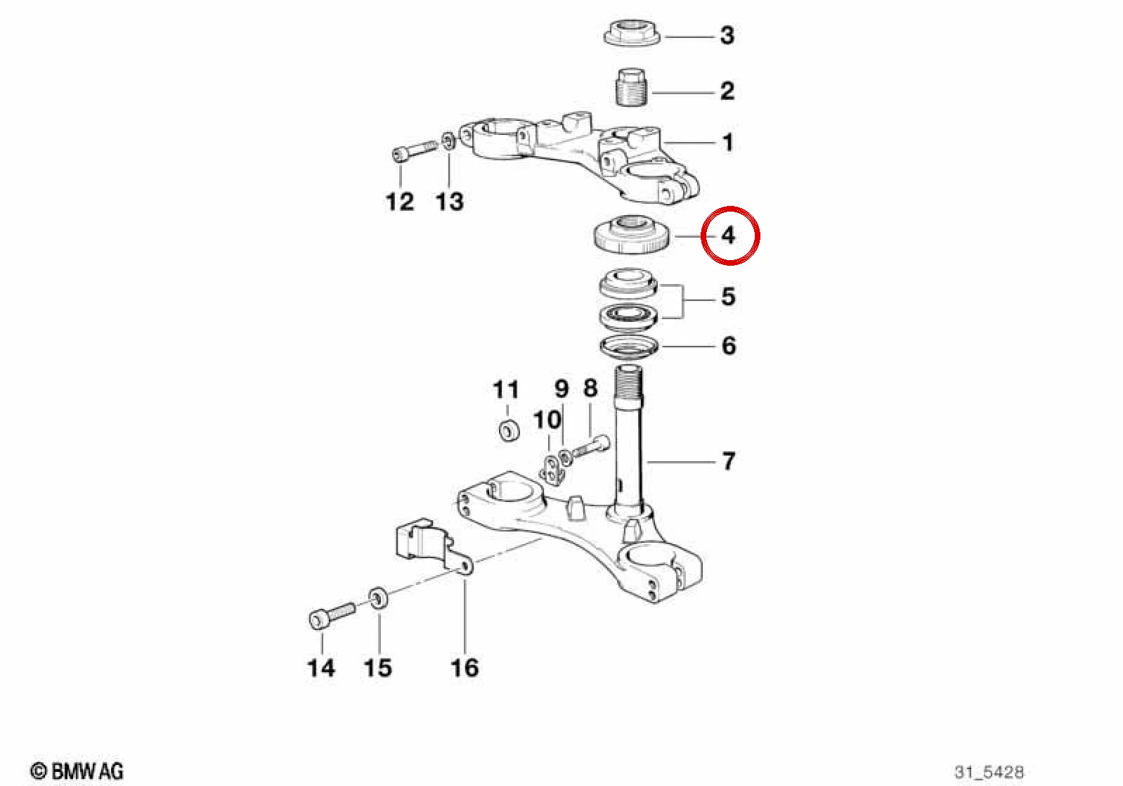 BMW 3 Serisi E30 E36 Yuvarlak Somun 31422311760