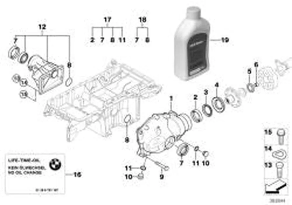 BMW 3 Serisi E46 Ön Diferansiyel Ön Tutucusu 31537500852