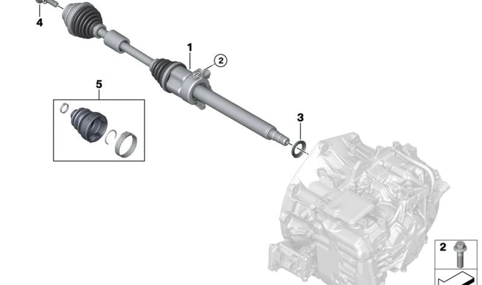 BMW MINI F55 F56 F57 Ön Sağ Aks Mili 31608661690