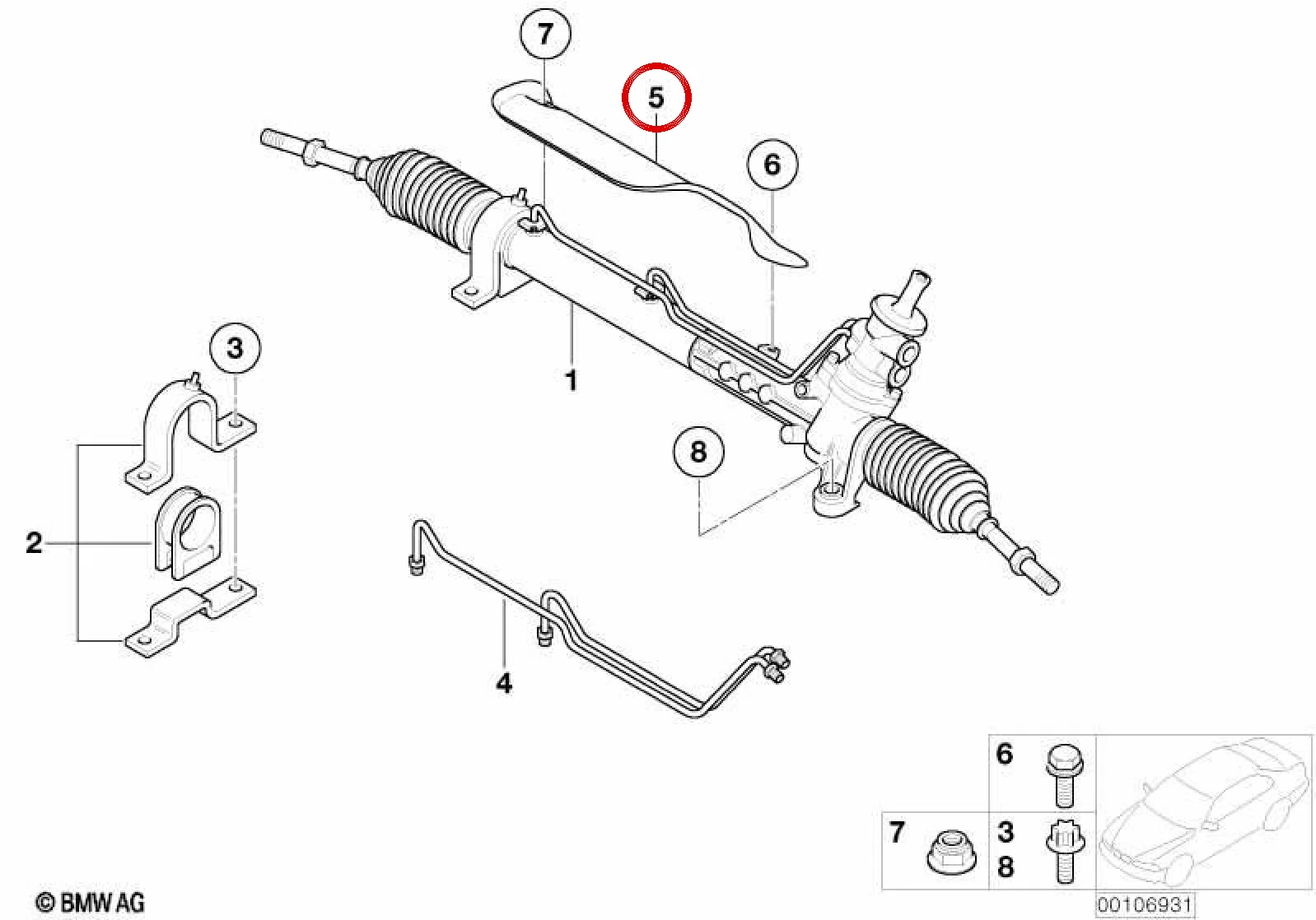 BMW MINI R50 R52 R53 Direksiyon Kutusu Isı Kalkanı 32136756860