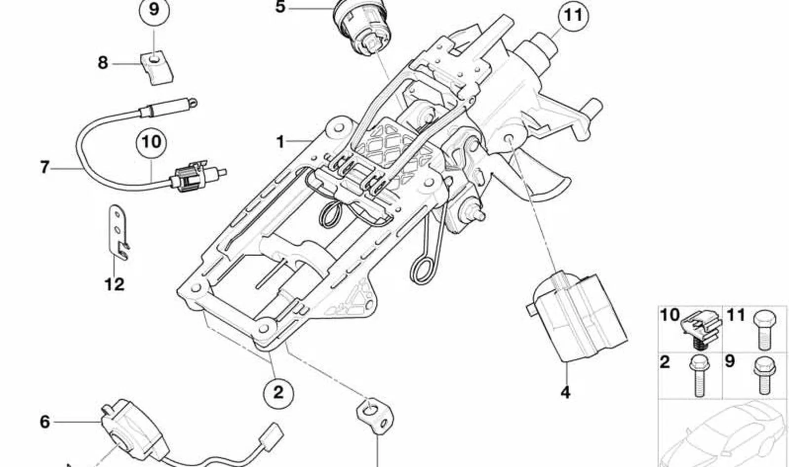 BMW MINI R50 R52 R53 Direksiyon Kolonu 32306781942