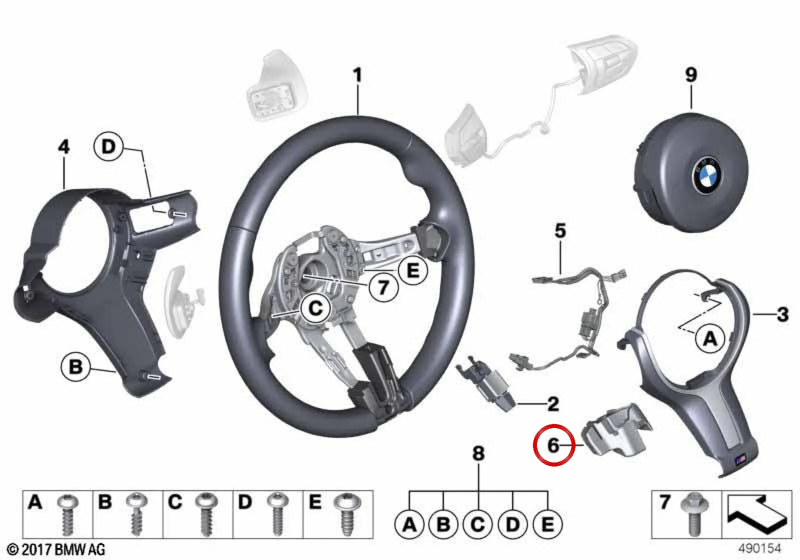 BMW F06 F07 F10 F11… Direksiyon Ses Yalıtım Köpüğü 32307850621