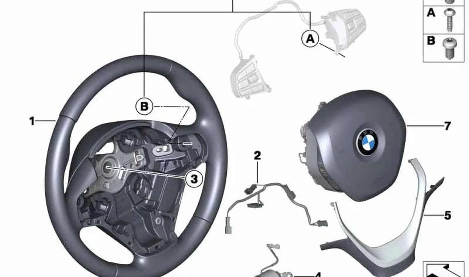 BMW F20 F21 F22 F23… Direksiyon Simidi Bağlantı Kablosu 32309483021
