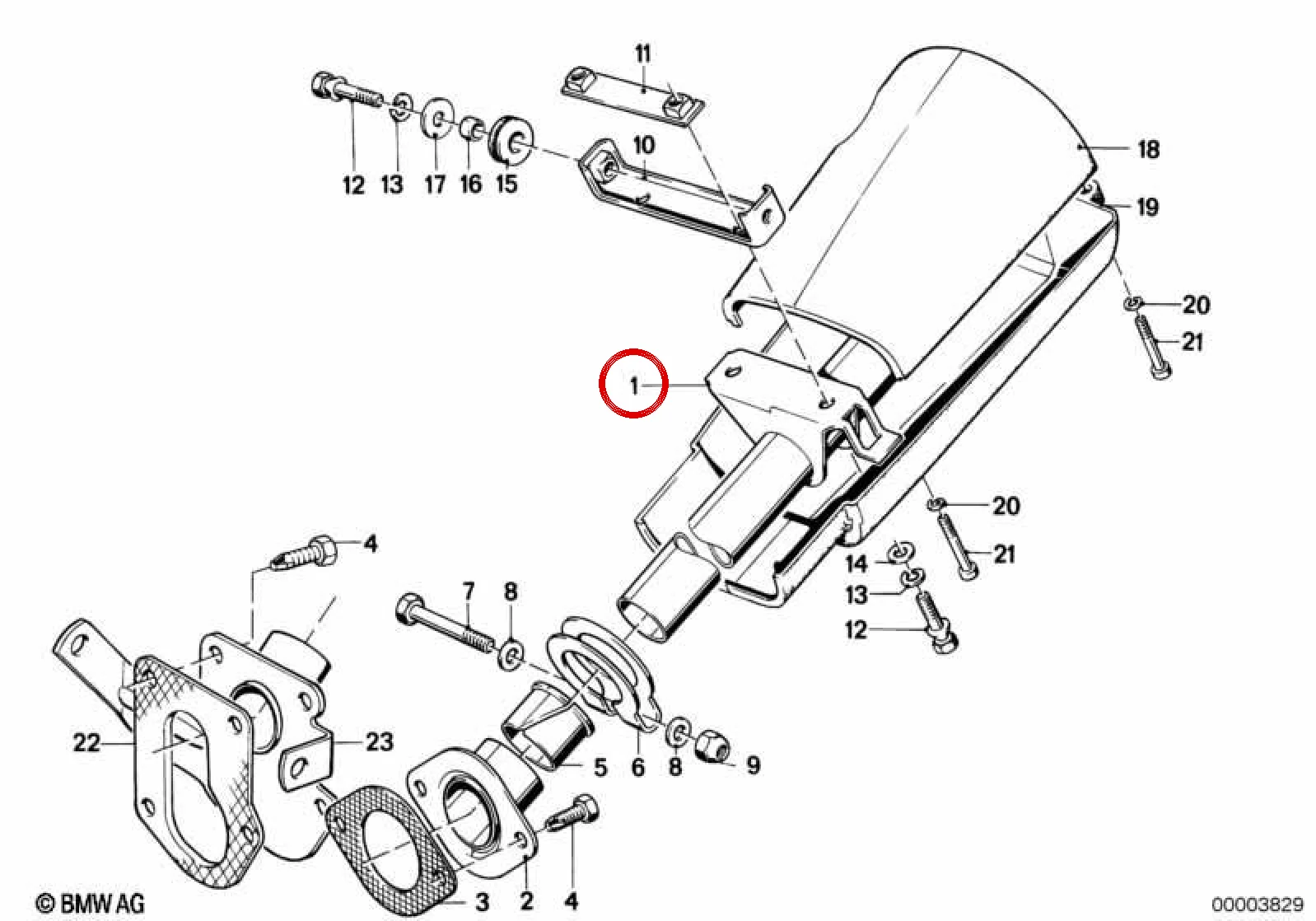 BMW 3 Serisi E30 Direksiyon Kolonu Borusu 32311152634
