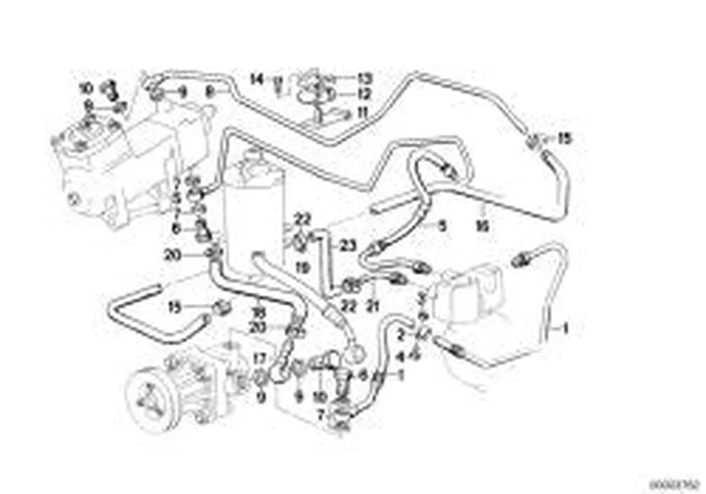 BMW E24 E28 Hidrolik Direksiyon Hattı Borusu 32412225325