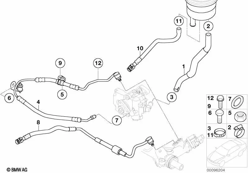 BMW E81 E87 E90 F10 Esnek Hortum Kelepçesi 32416751127