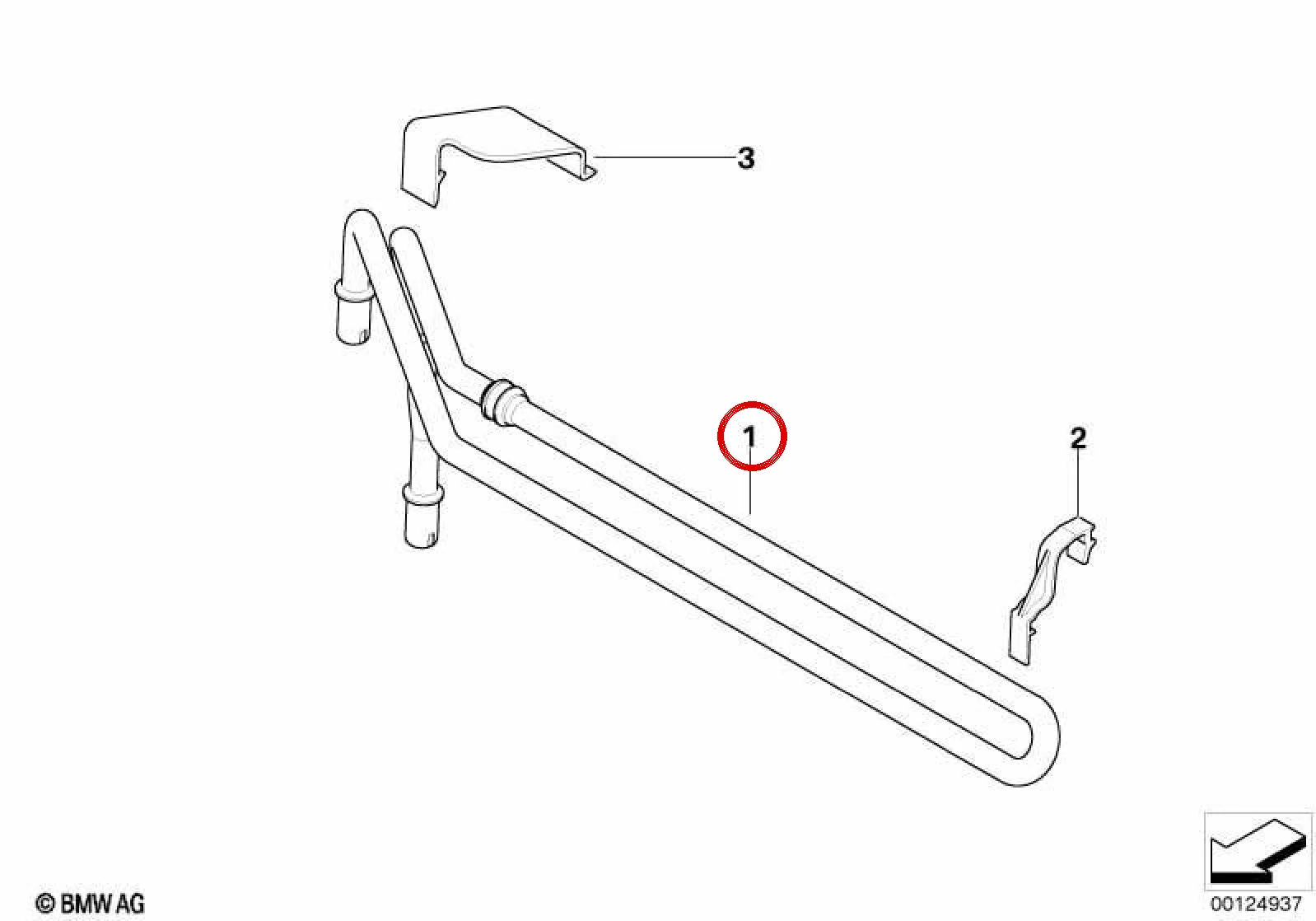 BMW MINI R50 Direksiyon Soğutma Serpantini Bağlantı Boruları 32416765799