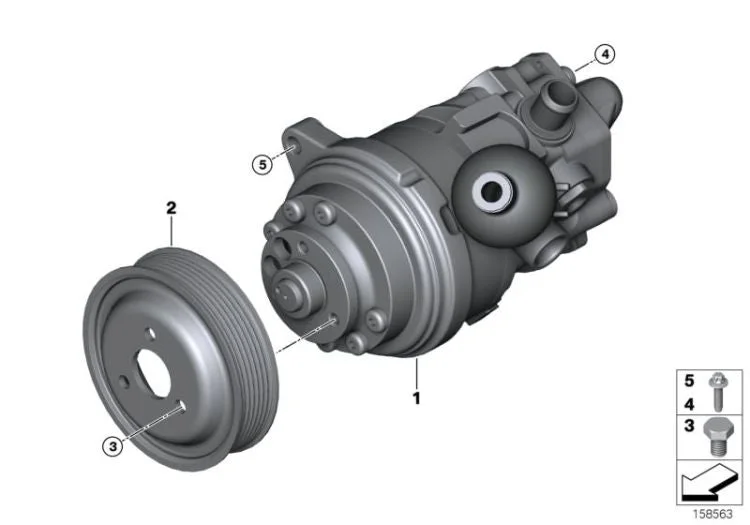 BMW X5 E70 Tandem Hidrolik Pompa 32416783962
