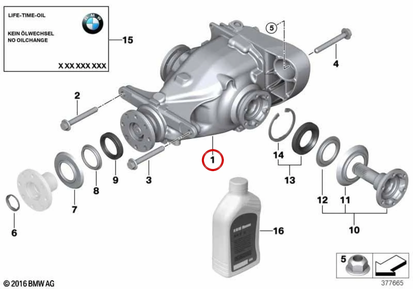 BMW E82 E88 E90 E91… Arka Diferansiyel 3,23 Oranlı 33107591014
