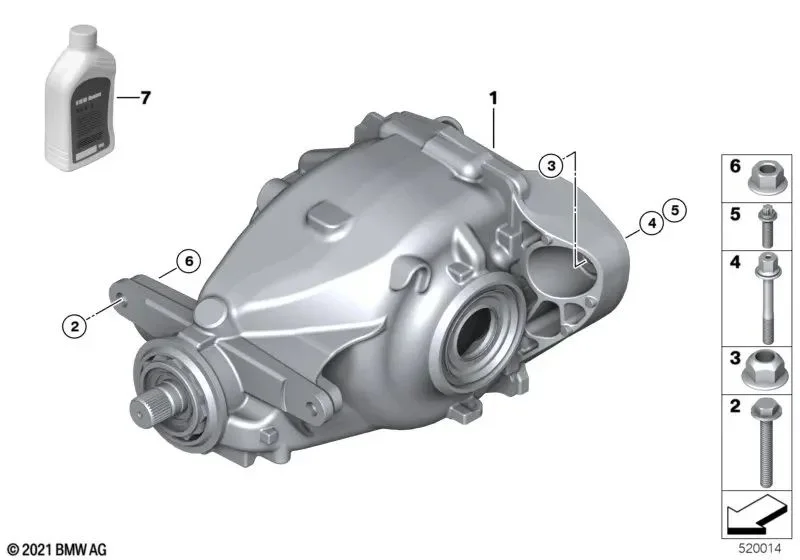 BMW F20 F21 F22 F30… Komple Arka Diferansiyel 33108485723