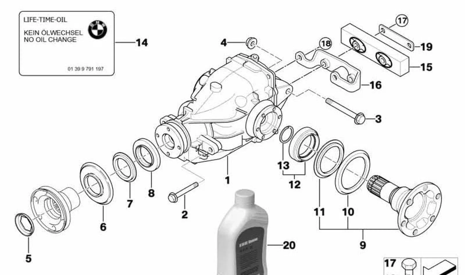 BMW E38 E39 E46 E53… Dış Toz Koruma Kapağı 33131428097