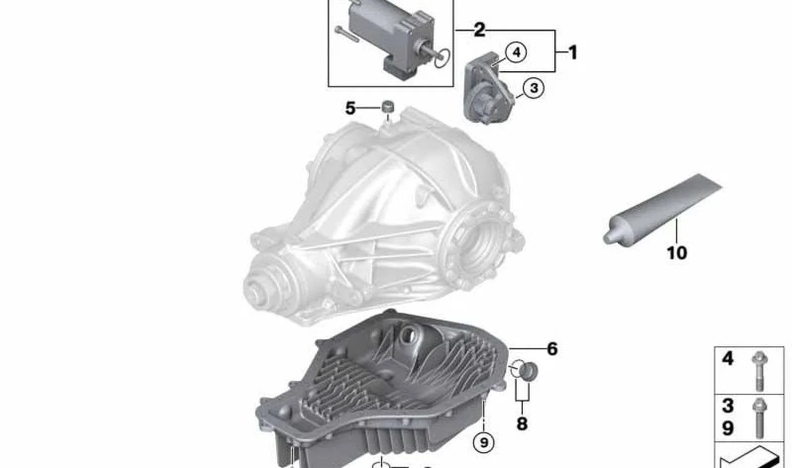 BMW 4 Serisi F83 Diferansiyel Yağ Karteri 33132284835