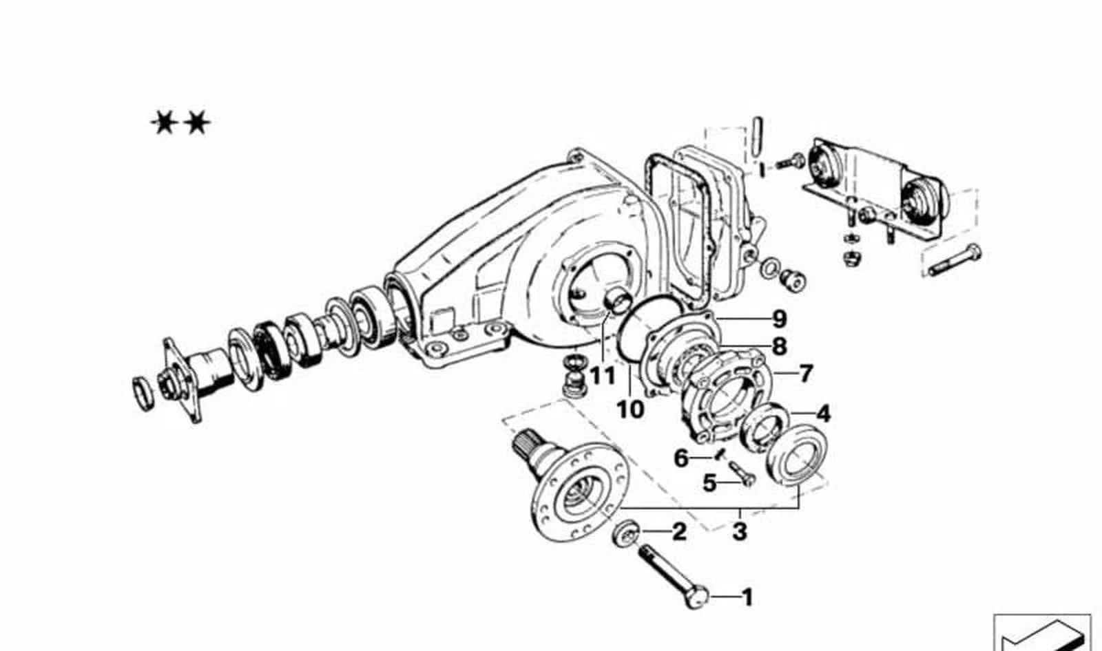 BMW E30 E36 E39 E46… Diferansiyel Mesafe Borusu 33133604171