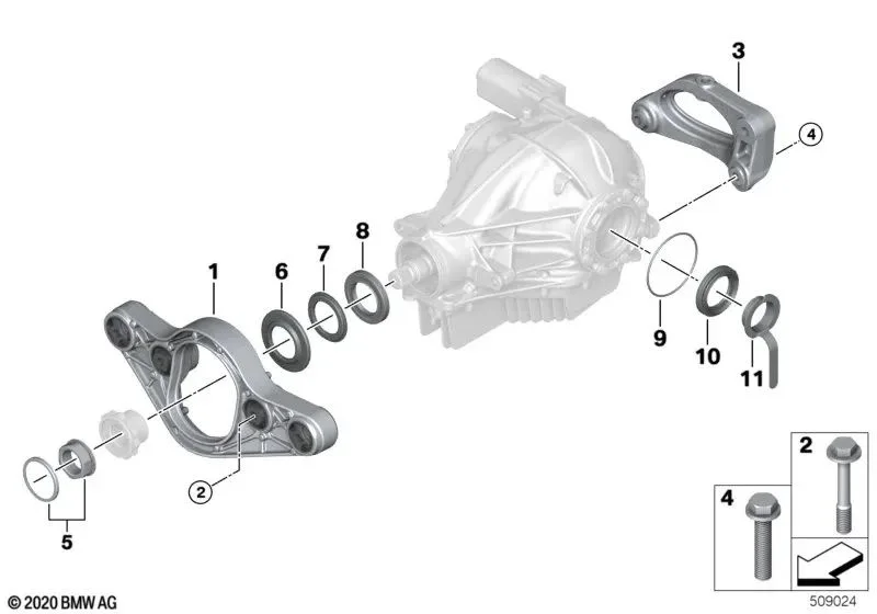 BMW 4 Serisi F83 Arka Bağlantı Adaptörü 33172284775