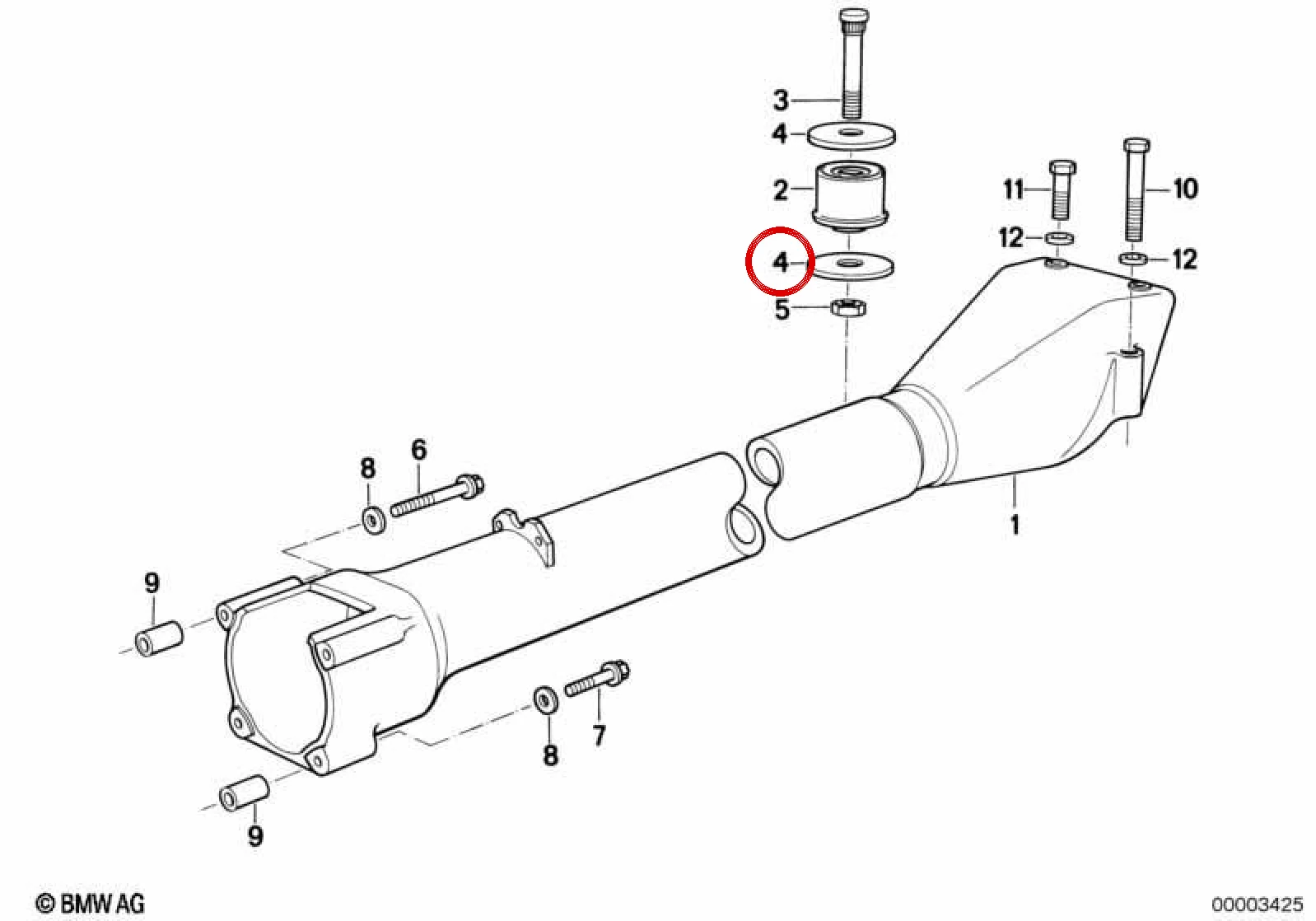 BMW 3 Serisi E30 Diferansiyel Askı Tampon Pulu 33172294249