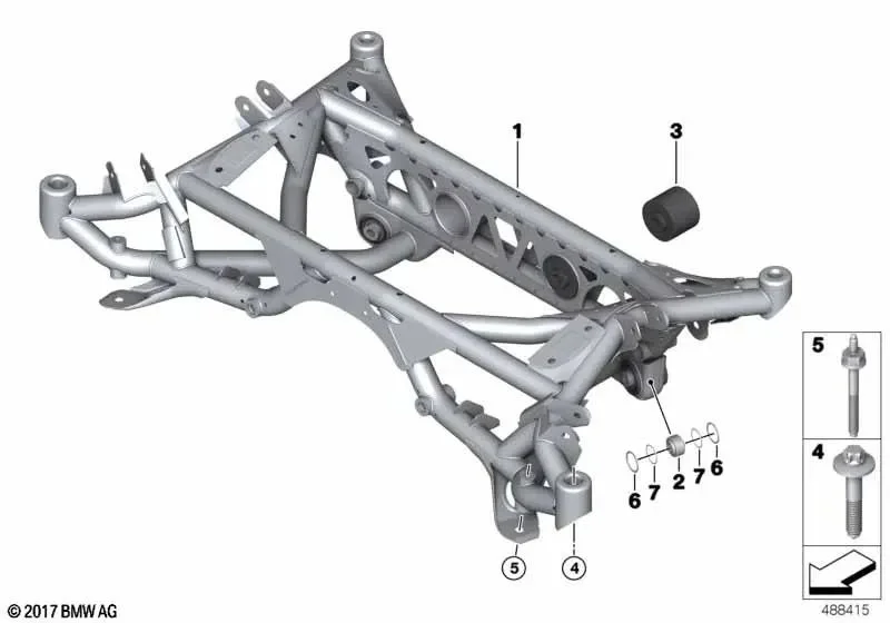 BMW 4 Serisi F83 Arka Kauçuk Destek Takozu 33179503009