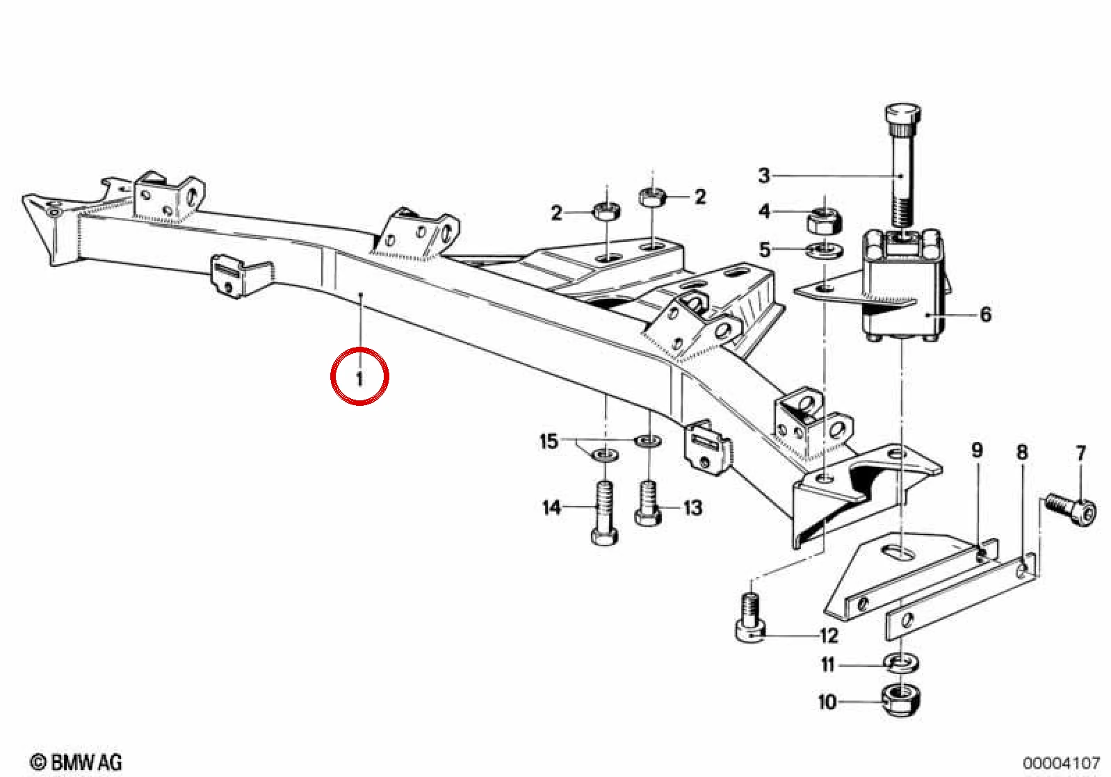 BMW 3 Serisi E21 Arka Aks Taşıyıcısı 33311121758
