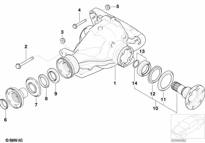 BMW E60 E63 E81 E87… Altıgen Başlı Pullu Cıvata 33326760346
