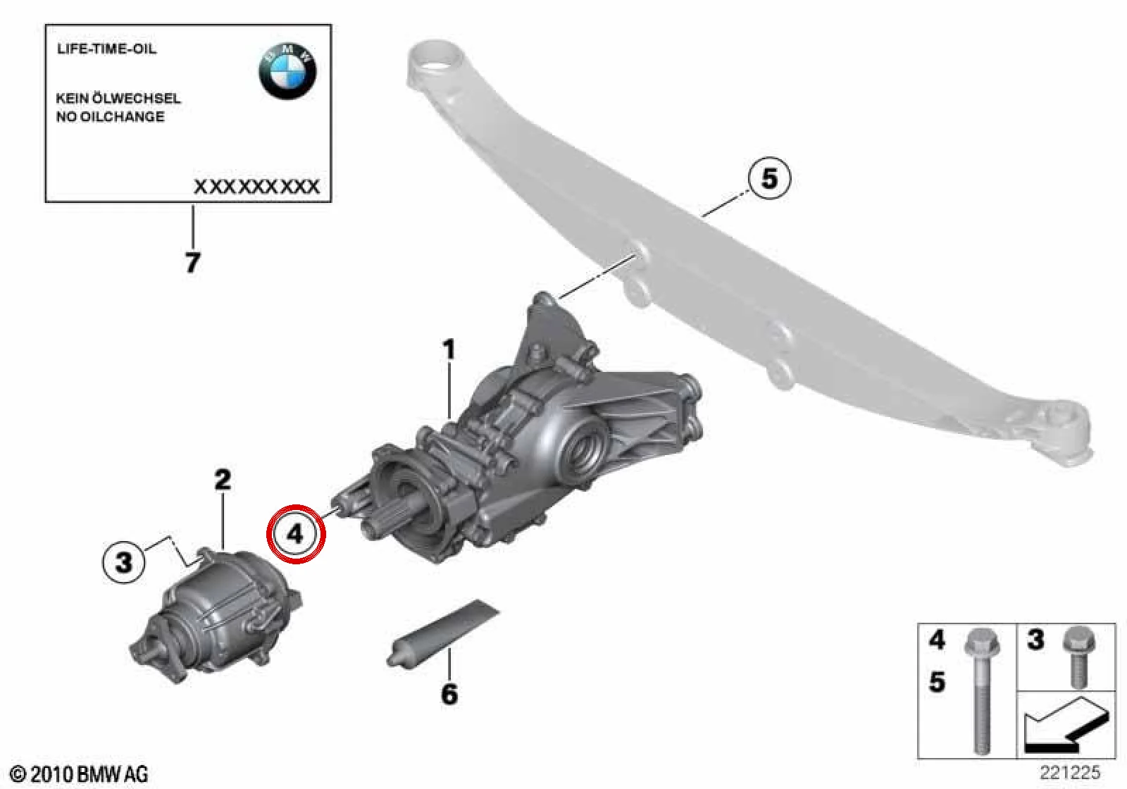 BMW MINI R60 R61 Arka Aks Pullu Altıgen Cıvata M12x92 33326779918