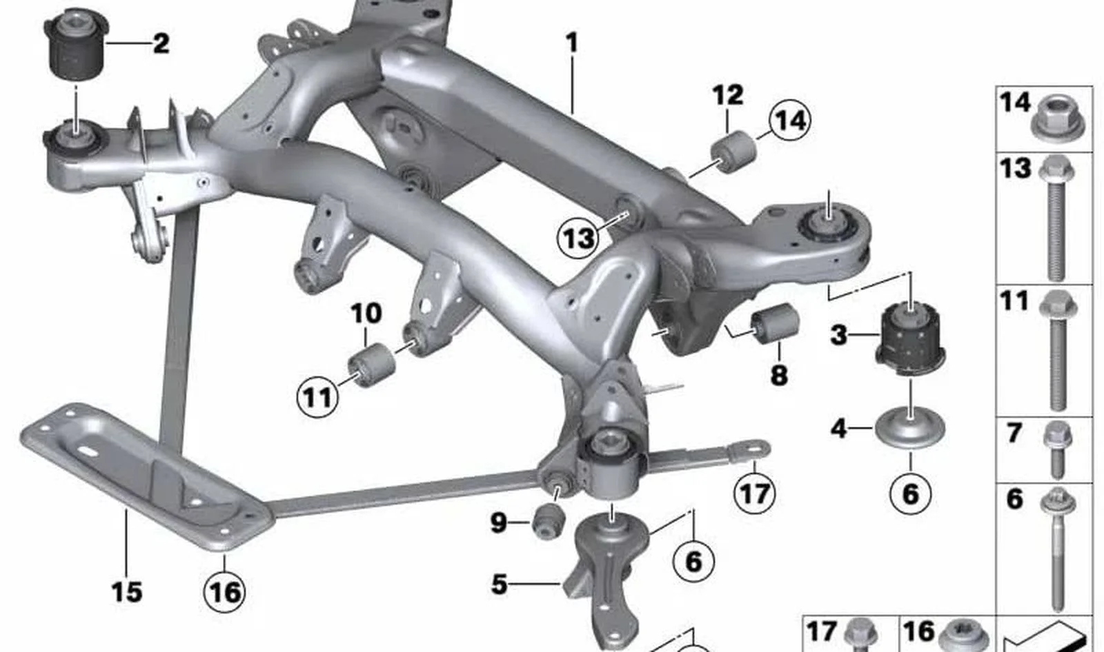 BMW E81 E82 E84 E87… Arka Sol Süspansiyon Kolu 33326784315