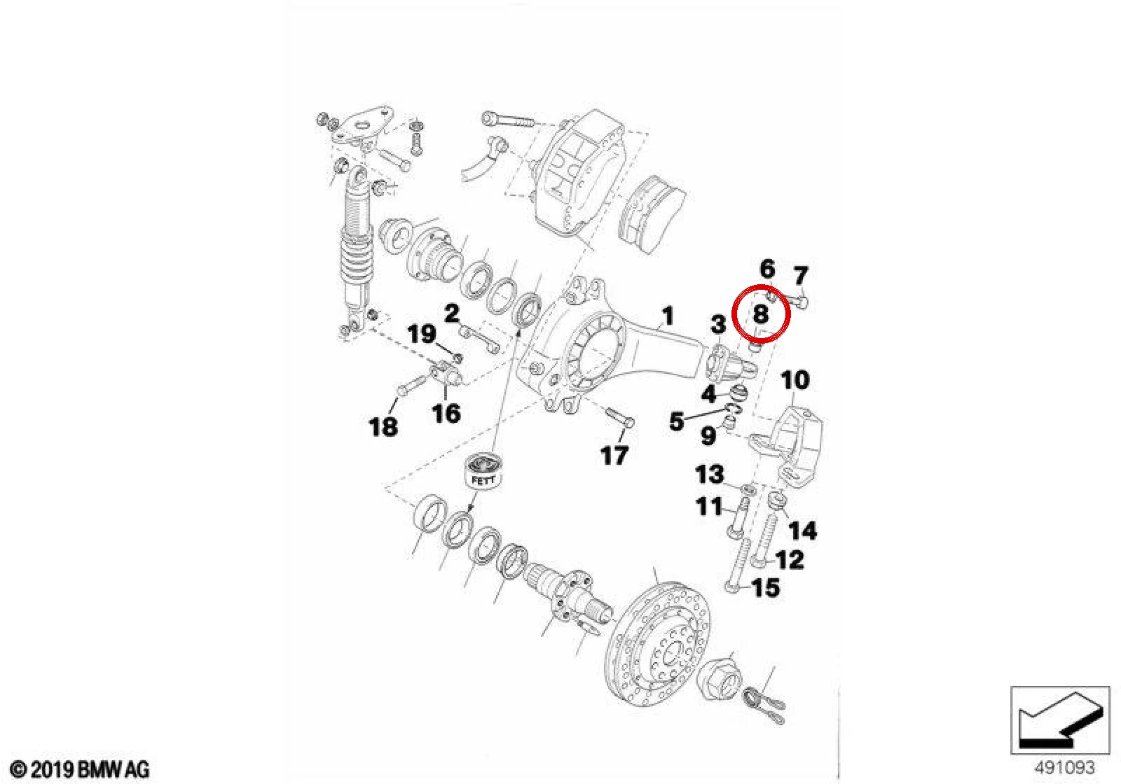 BMW E46 E83 E85 E86 Arka Aks Silent Blok Burcu 33332270117