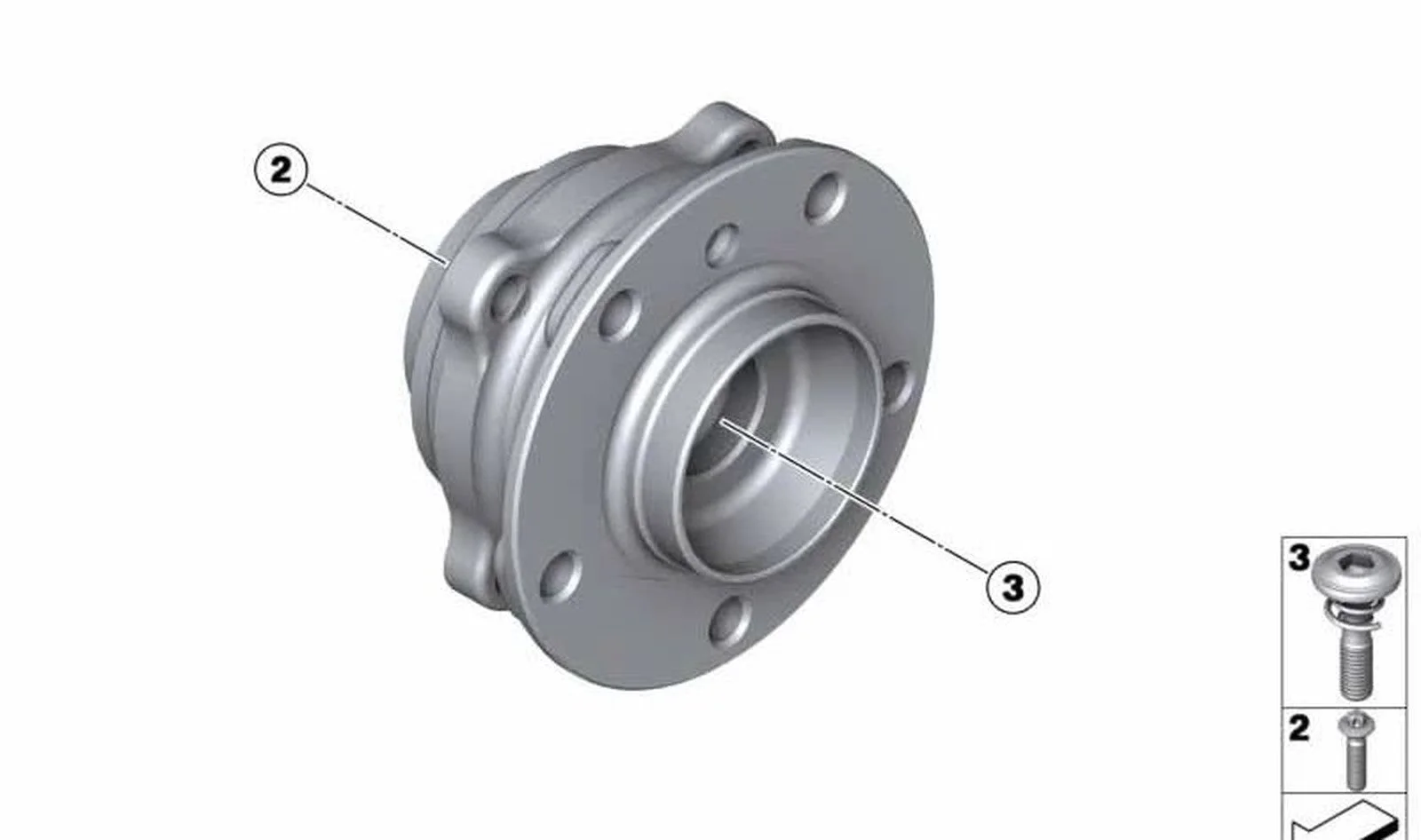 BMW F06 F10 F12 F13 Arka Rulmanlı Teker Göbeği 33412284149