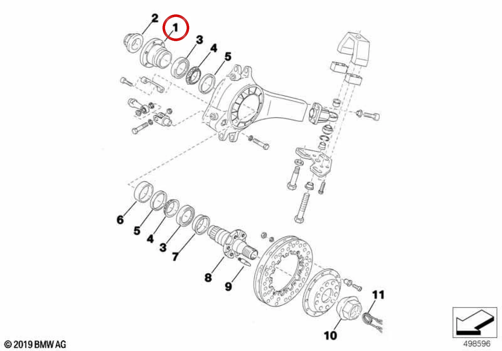 BMW E46 E83 E85 E86 Arka Aks Tahrik Flanşı 33412483954