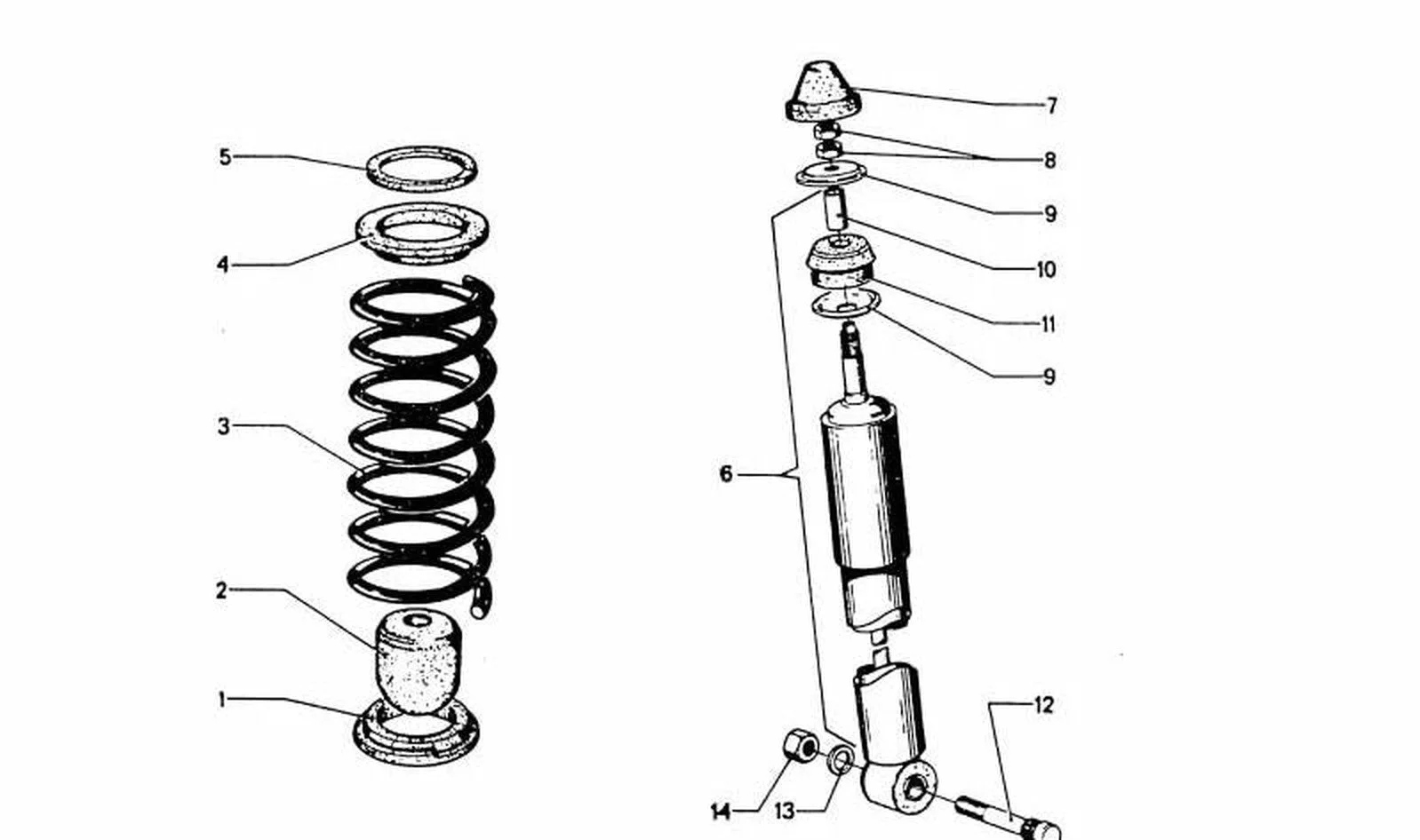 BMW E46 E53 E70 F30 Arka Amortisör 33521102699