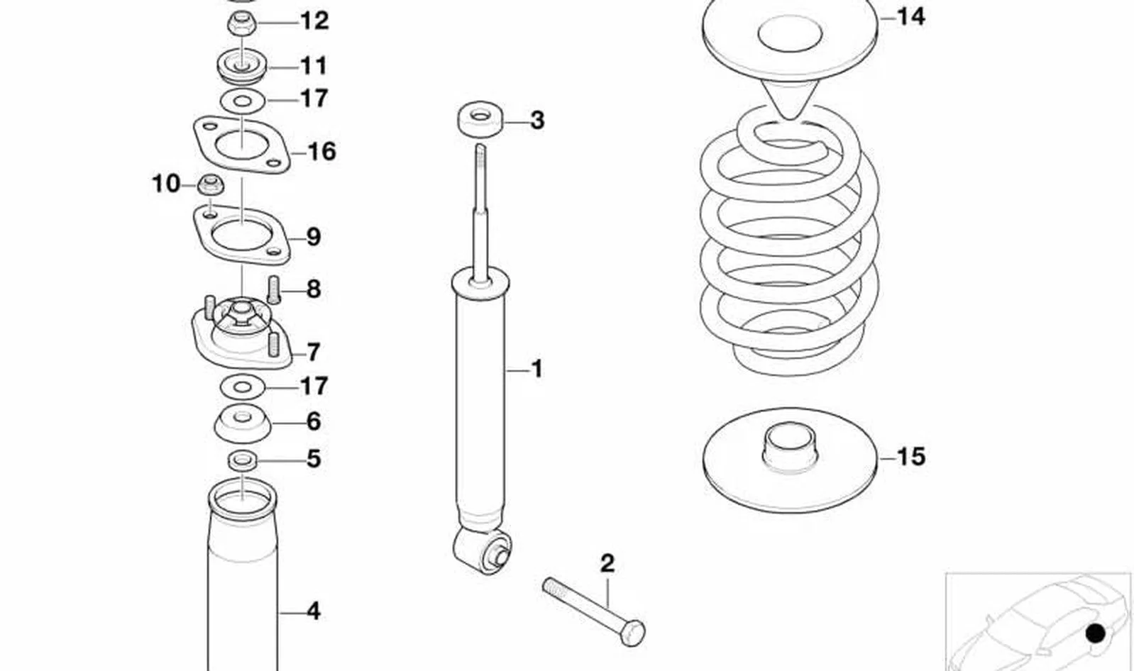 BMW E46 E53 E70 F30 Amortisör Stop Takozu 33522228424