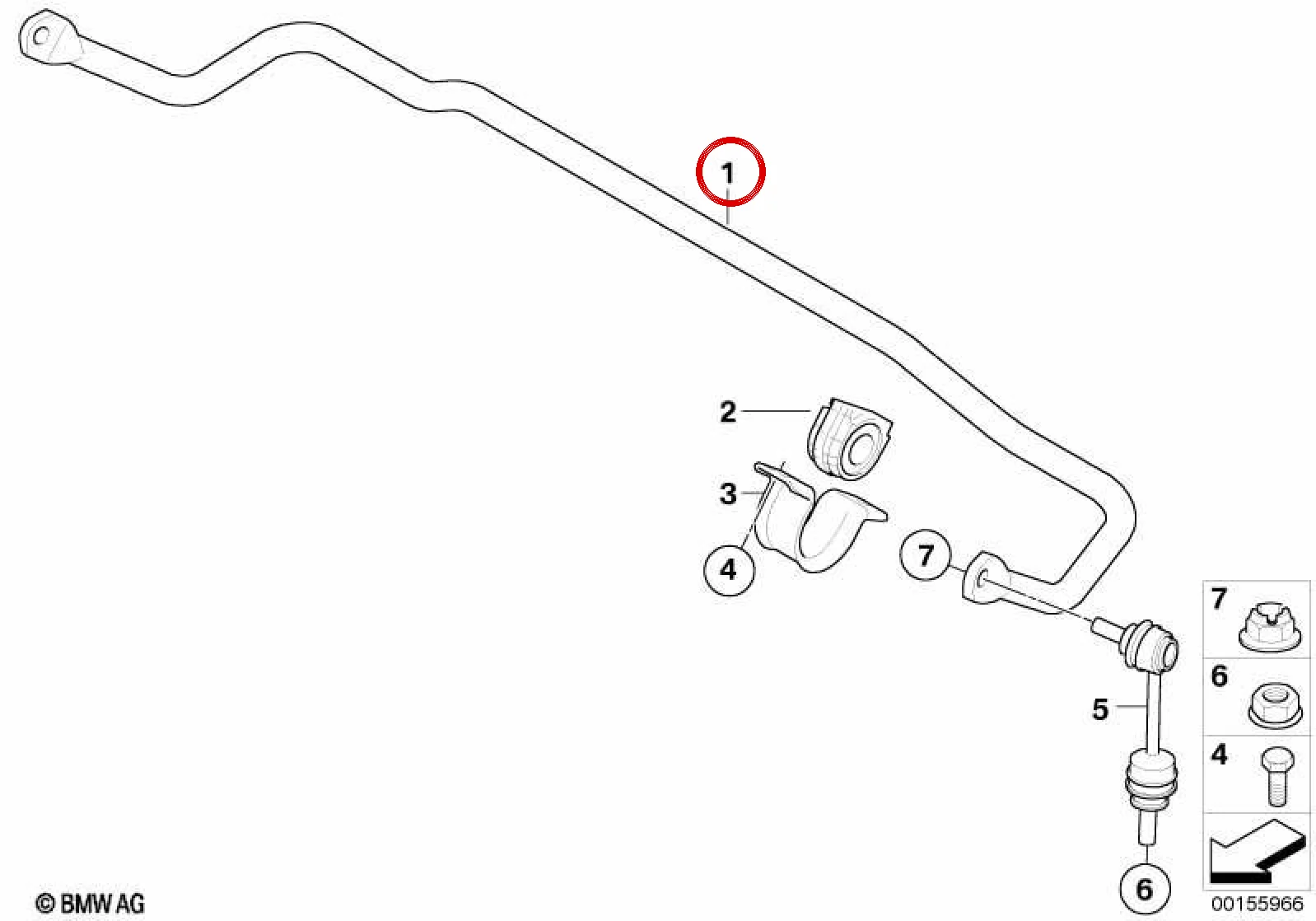 BMW E70 E71 Arka Viraj Demiri 21 mm 33556783041