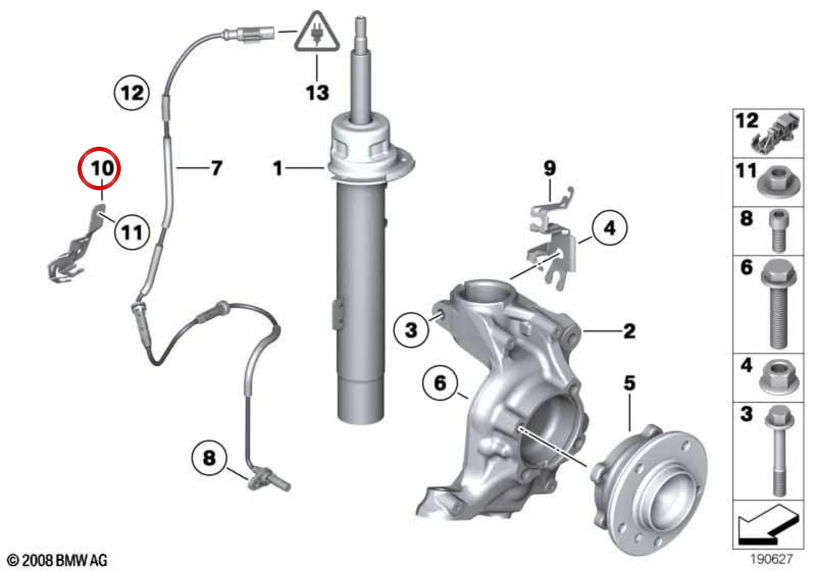 BMW Z4 E89 Sağ ABS Hat Tutucusu 34206784622