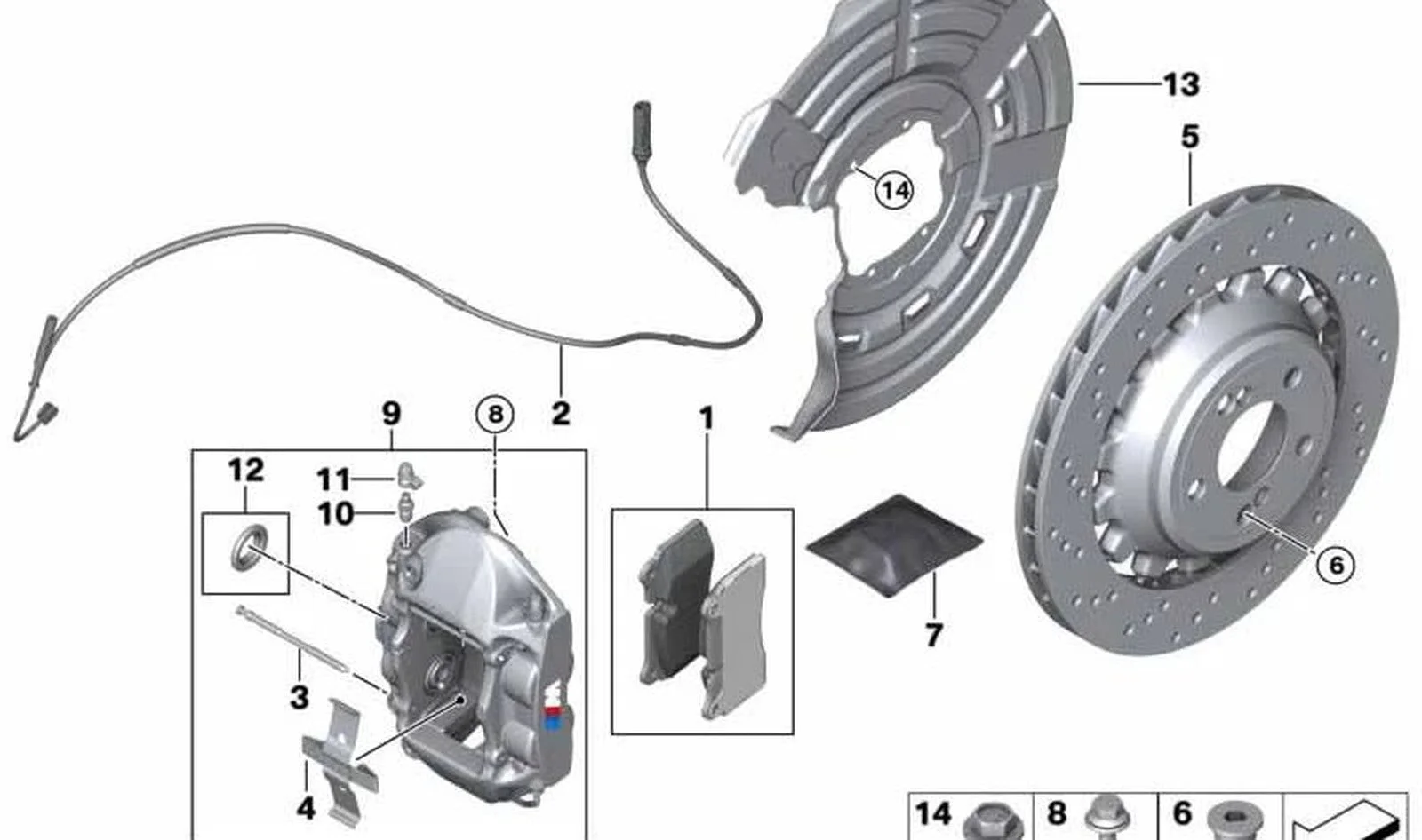 BMW 4 Serisi F83 Sol Karbon Seramik Fren Diski 34212284807