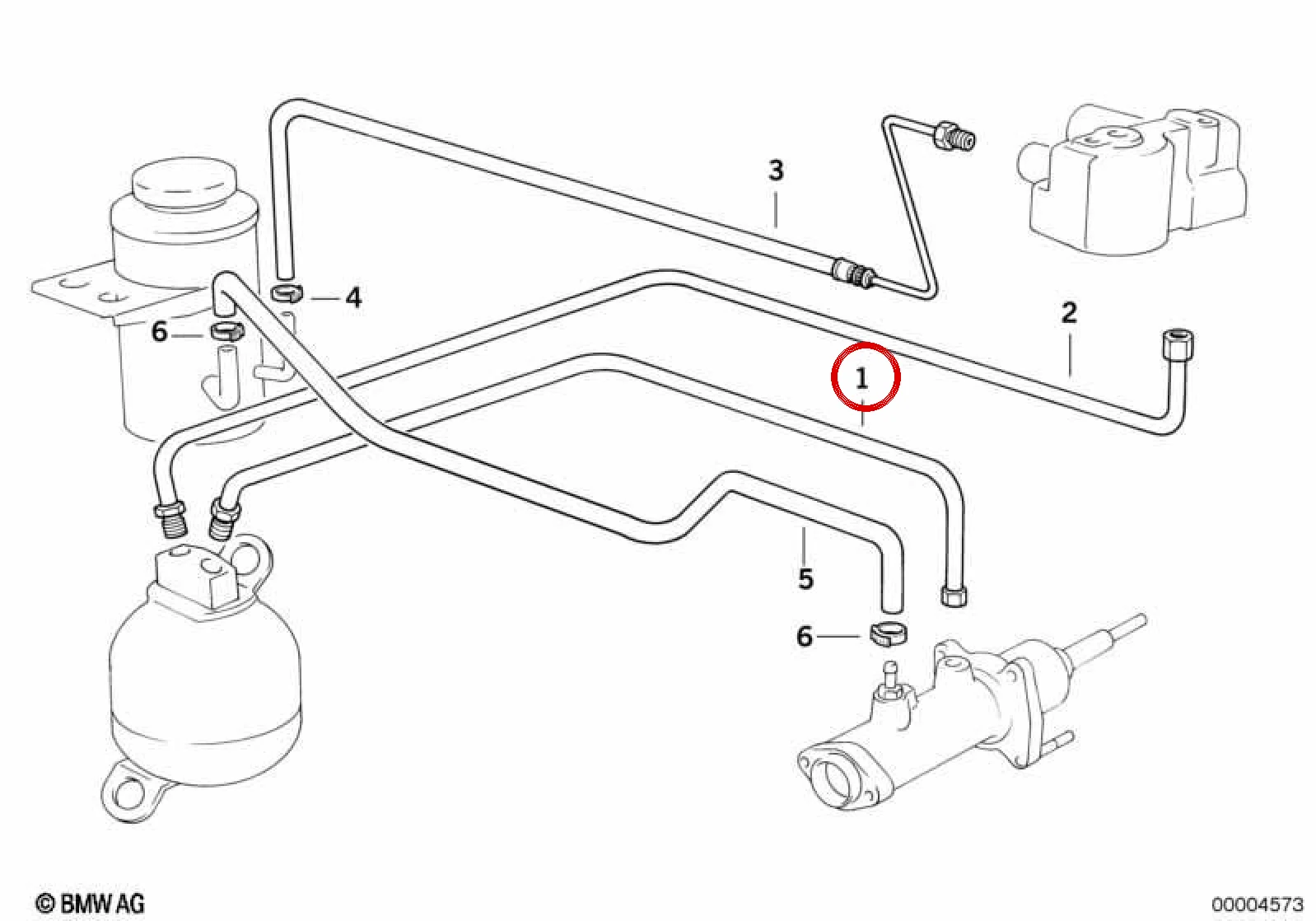BMW 8 Serisi E31 Esnek Fren Hortumu 34301159751