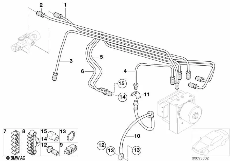 BMW E21 E24 E28 E31… Fren Borusu 34306779187