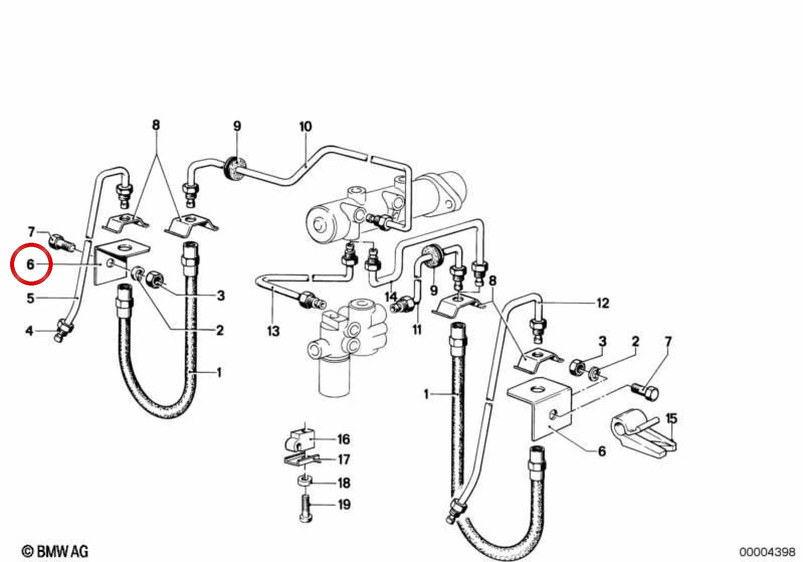 BMW 3 Serisi E21 ABS Sensör Braketi 34321116022