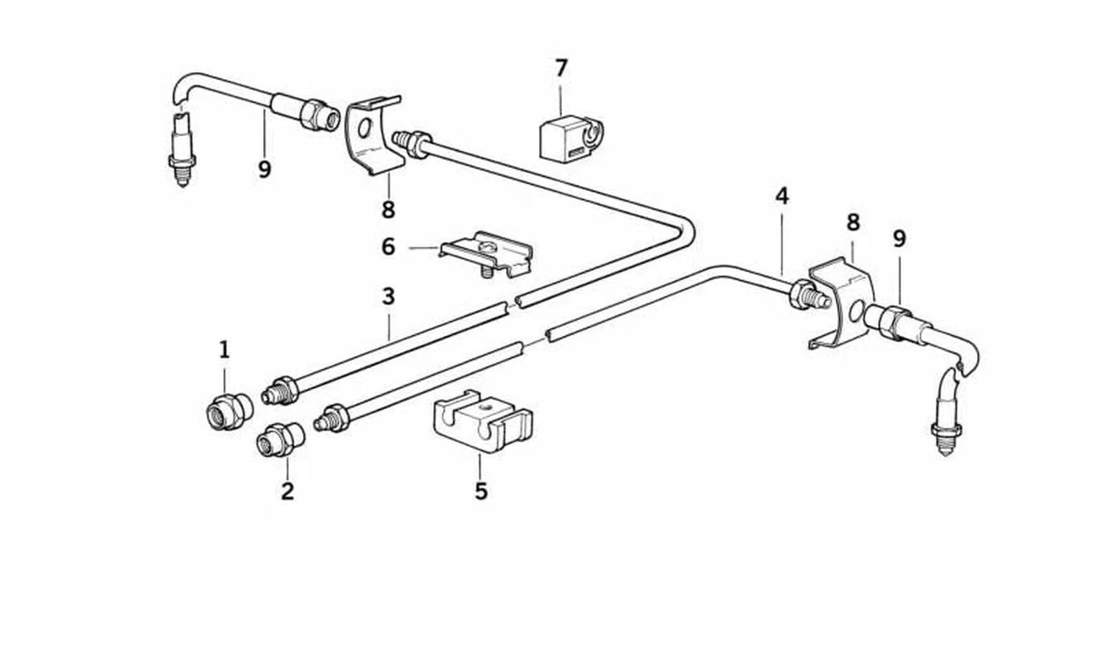 BMW E21 E24 E28 E31… Boru Sabitleme Tutucusu 34321155062