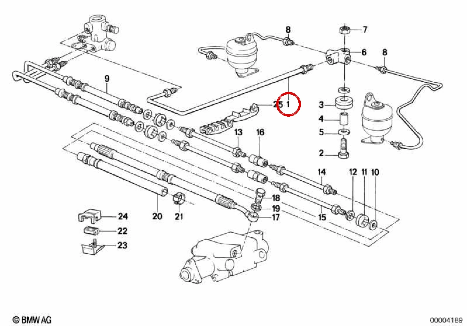 BMW E21 E24 E30 E39… Fren Hortumu 34322283835