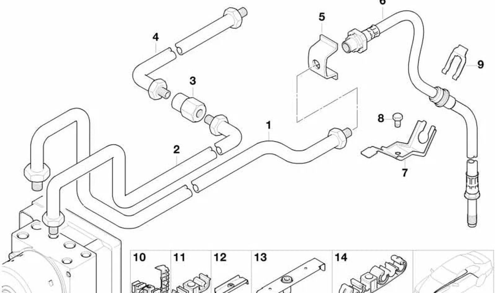BMW E46 E85 Fren Borusu 34326754940