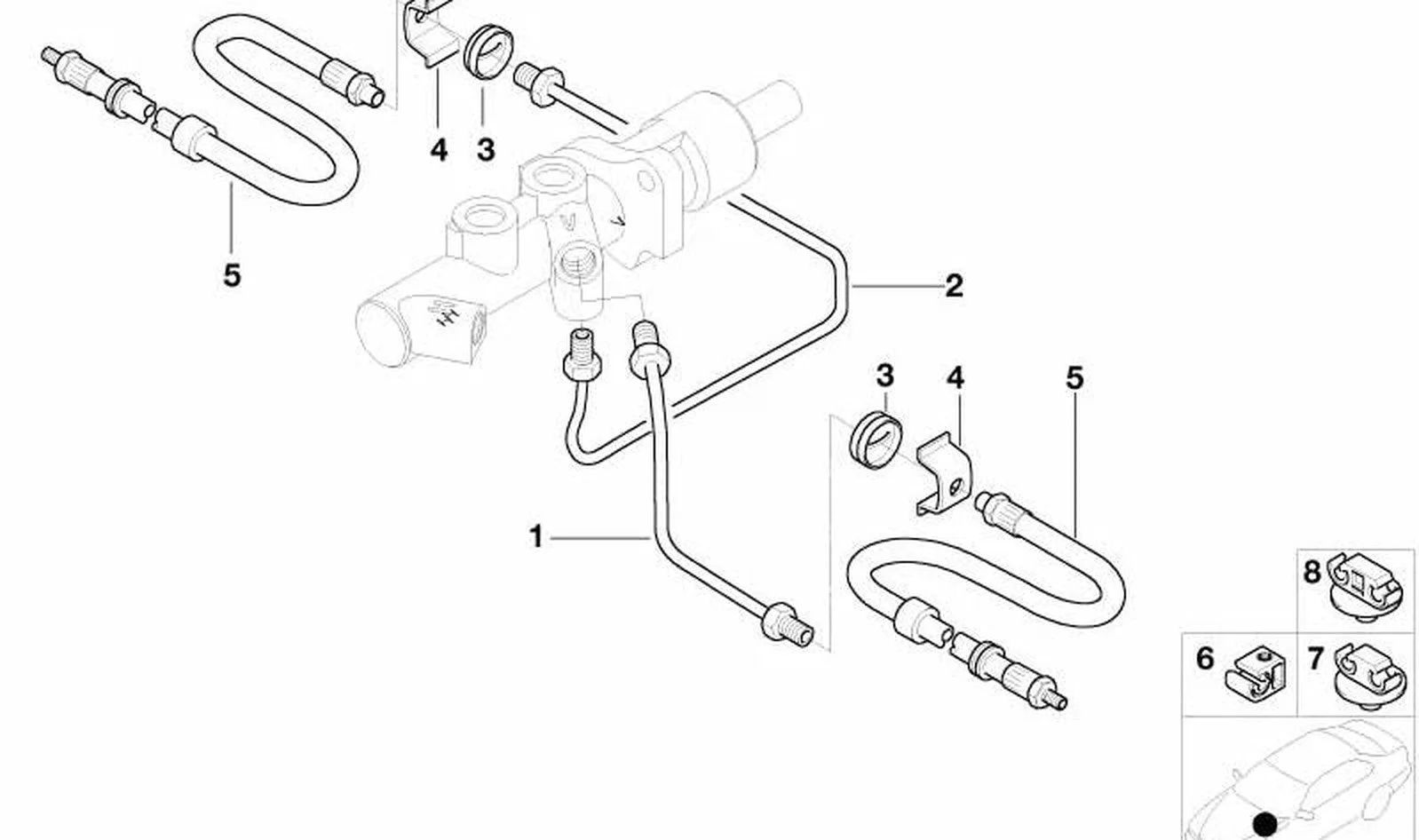 BMW E21 E32 E34 E39 Fren Borusu 34326755306