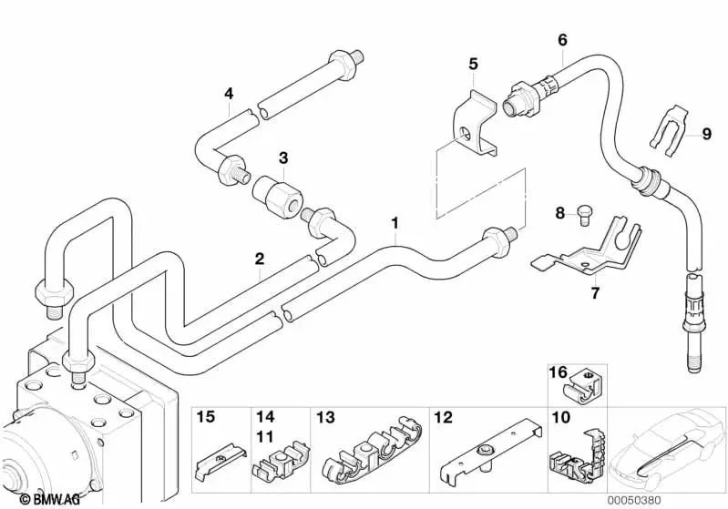 BMW E21 E31 E32 E36… Fren Borusu 34326755612