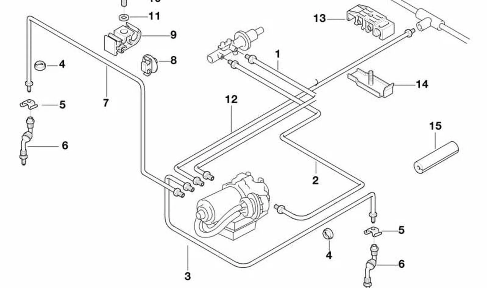 BMW 3 Serisi E21 Fren Borusu 34326755651