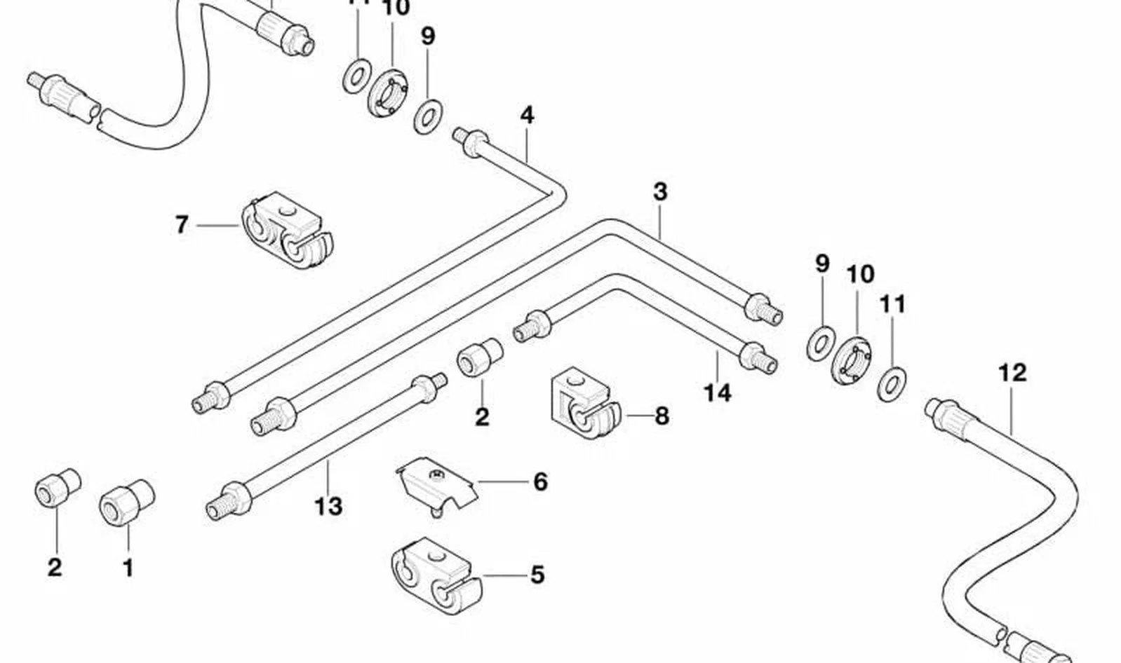 BMW E21 E32 E39 Fren Borusu 34326755674