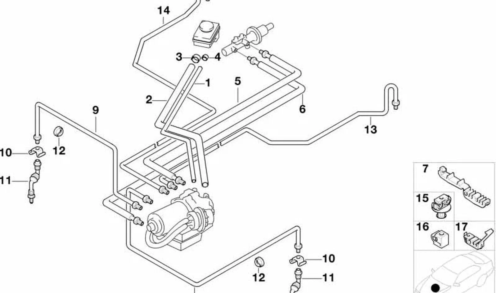 BMW E21 E30 E32 E34… Fren Borusu 34326755686