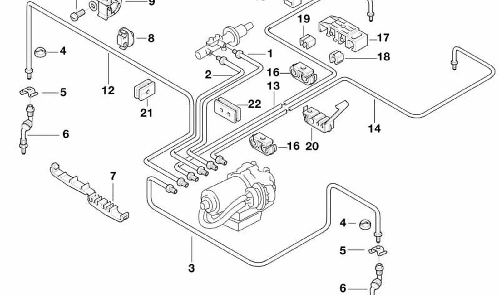 BMW E21 E36 E38 Fren Borusu 34326755703