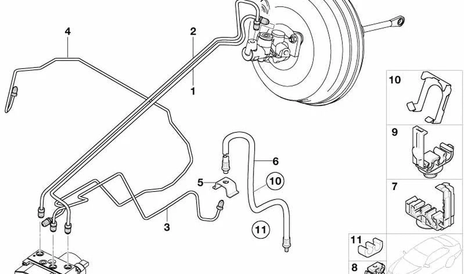 BMW X5 E53 Ön Fren Borusu 34326762209