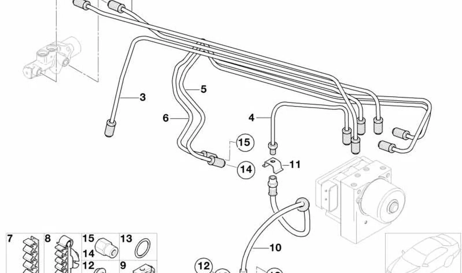 BMW E53 R50 R52 R53 Fren Rakoru Delikli Cıvatası 34326779818