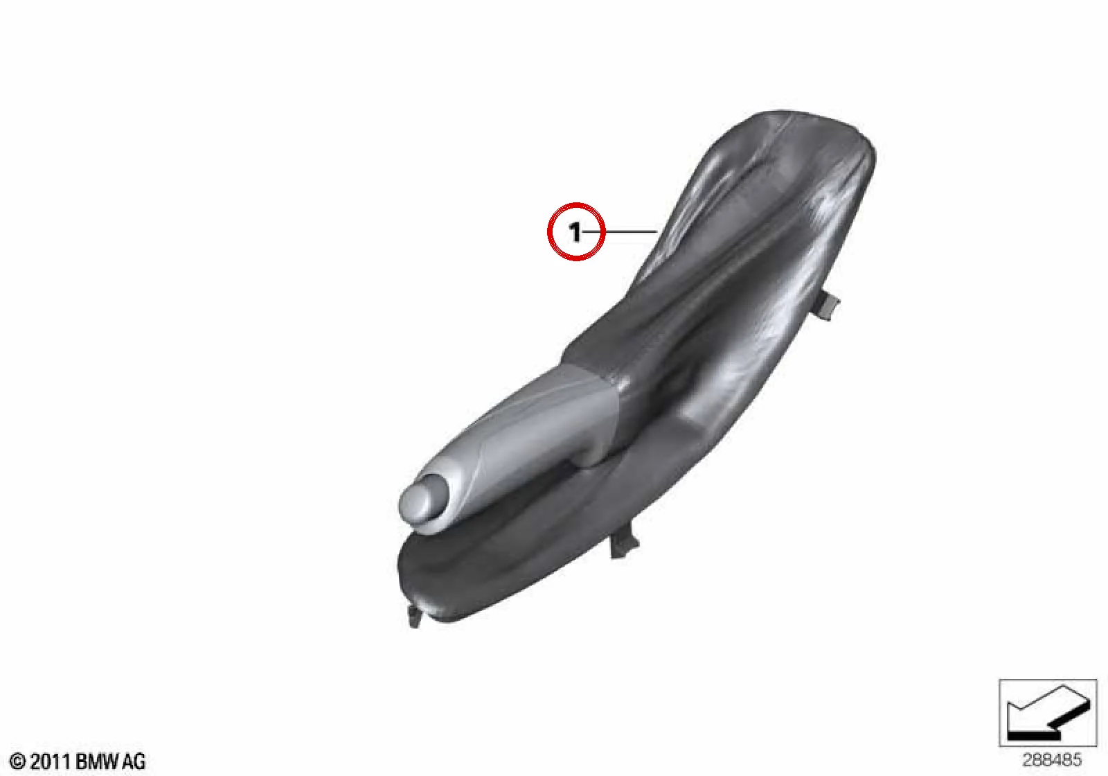 BMW 4 Serisi F83 Renkli Dikişli El Freni Tutamağı 34402358363